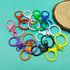 30Pcs Lobster Claw Clasps Keychain for Jewelry Making,Colorful Metal Lobster Clasp Swivel Trigger Clips with Swivel Clasps Hook Clips Flat Split K...