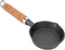Fdit Frying Pan, 10CM Casting Iron Pan with Wood Handle Egg Frying Pan Skillet Mini Flat Bottomed Pancake Pan Cookware Kitchen Utensils...