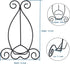 Iron Plate Stand for Display, 12 Inch Display Stand with Adjustable Black Tripod, Plate Holder Display Stand for Picture Easel, Frames, Album, Pho...