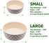 Beco Classic Printed Bamboo Dog Food & Water Bowl,Nature Inspired Ocean Waves, Small...