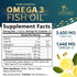 Triple Strength Omega 3 Fish Oil 2400 mg Softgels, Nature's Fish Oil Supplements, Brain & Heart Health Support - EPA & DHA, 1200 MG Fish Oil in Ea...