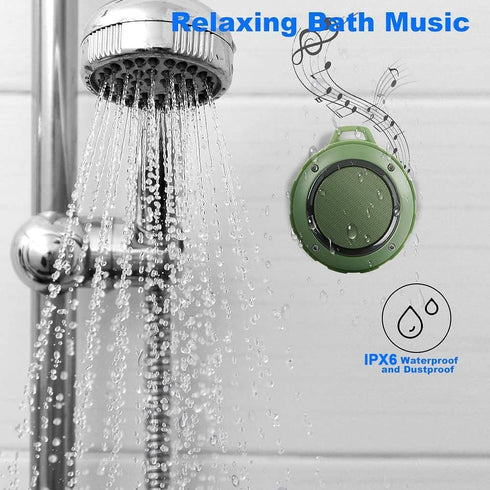 Kunodi Outdoor Waterproof Bluetooth Speaker, Wireless Portable Mini Travel Speaker with Subwoofer, Enhanced Bass, Built in Mic for Sports, Pool, B...