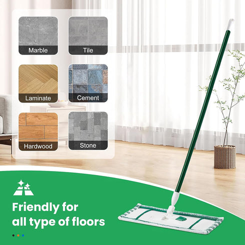 4 Pack Microfiber Mop Heads for Libman Microfiber Floor Mop, Mop Pads Refills for Libman Mop Head Replacement, Reusable & Washable Pads for Multi-...