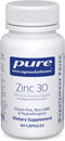 Pure Encapsulations Zinc 30 mg - Supplement for Immune System Support, Growth and Development, and Wound Healing* - with Zinc Picolinate 30 mg - 6...