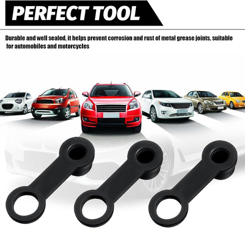 24 PCS Motorcycle Disc Brake Lower Screw Caps with Hole, Waterproof Durable Vehicle Dust Covers Accessories, Universal Car Brake Bleeder Replaceme...