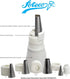 Ateco Universal Pastry Coupler and Cap Set | 7 Piece Set | Works with 250 Ateco decorating Tubes plus tips from other brands...