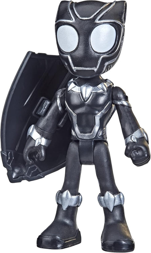 Marvel Spidey and His Amazing Friends Black Panther Hero Figure Toy, 4-Inch Super Hero Action Figure with 1 Accessory for Kids Ages 3 and Up, Smal...