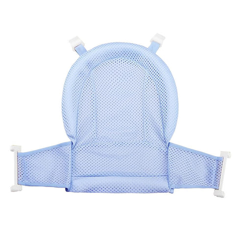 Universal Adjustable Baby Bath Tube Support Mesh Net Soft Breathable Infants Shower Pad 4-Points Anti-Slip Bathtub Seat with Sponge Cushion for To...