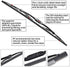 Replacement for Jeep Wrangler Windshield Wiper Blades - 15"+15" Front Window Wiper - fit 2007-2017 Vehicles - OTUAYAUTO Factory Aftermarket...