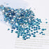 AD Beads 1440 Pieces Mixed Size No Hotfix Glue on Quality Glass Flatback Rhinestones Round Crystal Gems (36 Blue AB)...