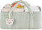 Dahey Baby Diaper Caddy Organizer with Bear, Nursery Storage Basket Gifts for Newborn Shower Essentials, Handle Portable Car Diaper Bag for Baby C...
