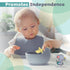 LittleWhispers Baby Silicone Spoons - Self Feeding 6 Months - Infant, Toddler, & Kid Friendly Utensils - First Stage, Baby Led Weaning - 4 Pack Ut...