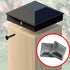 CHENJIN 4PCS Plastic Fence Post Caps Waterproof and UV Resistant PP Plastic Deck Post Top Cover Outdoor Post Cap Protection Used for Decks Walkway...