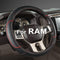 GIANT PANDA Car Steering Wheel Cover for Dodge Ram 1500 2500 3500 - Black+Red Trim...