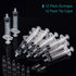 12 Pack - 5ml Plastic Syringes Separate Sterile Packaging Small Syringe Without Needle for Plant Hydroponic Liquid Measurement Pets Feeding Tools ...