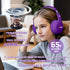 Kids Headphones Bluetooth 5.3 Wireless 60H Play Time Volume Limit 85/110dB Over Ear Foldable Protection Headset/Wired AUX Cord Mic for Child Boy G...