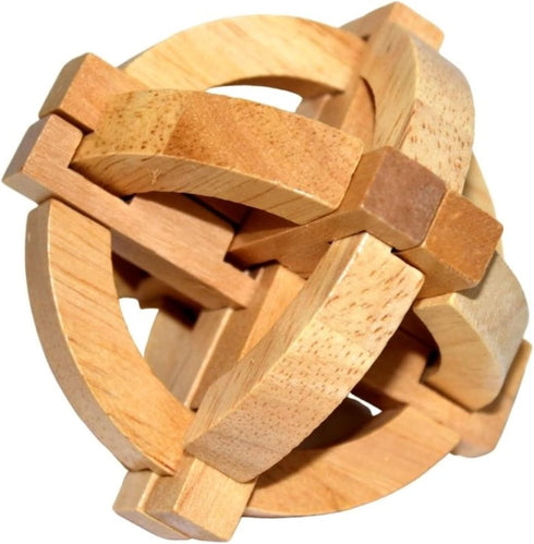 Wooden Brain Teaser Puzzles for Adults 3-D Desktop Toys for Kids Disassemble & Assemble Puzzles for Adults (Intermediate Difficulty-Globe)...