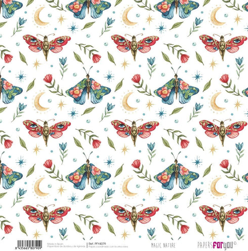 Papers For You - Scrapbooking and Craft Paper Kit | "Magic Nature" Collection | Includes 8 Double Sided Papers with Different Designs | Size 12" x...