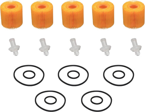 04152-YZZA1 Engine Oil Filter Kit compatible for Toyota Avalon Camry RAV4 Sienna Lexus ES300h ES350 IS200t RX350 RX450h and More Replace,04152-310...