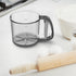 Flour Sifter for Baking, Crank Flour Sifter with Professional Fine Mesh Baking Sifters, One Hand Press Crank Sifter for Baking, Premium Flour Siev...