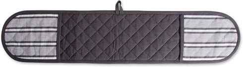 DII Double Strip Chef Kitchen Cooking & Baking Collection, Double Oven Mitt, 35x7.5, Mineral Gray...