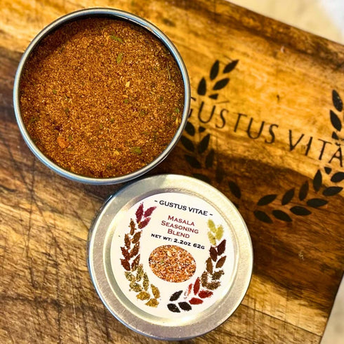 Taste of India: Masala Seasoning Blend - Gourmet Spice - All Natural Mix - Non GMO - Handcrafted - Small Batch - Artisanal Seasoning - Gustus Vita...