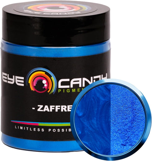 Eye Candy Pigments Premium Blue Mica Powder - Zaffre Blue (25gr) - for Epoxy, Resin, Soap, Paint, Woodworking, Acrylic Pouring, Bath Bombs, Fishin...