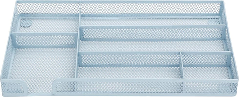 Annova Desk Drawer Organizer/Storage Tray - Metal Mesh with Dividers for Pens, Desktop Accessories, Bathroom, Kitchen, Makeup and Office Supplies ...
