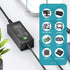 45W Universal 15V 13.5V 12V 9V 7.5V 6V 5V DC Power Supply, Switching AC Adapter Replacement Power Cord for LED Strip Lights Baby Monitor Security ...