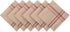 DII French Stripe Tabletop Collection Farmhouse Style Dining Table Linen Napkin Set, 20x20, Taupe/Red, 6 Piece...