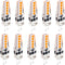 G4 LED Bulb 2W Equivalent to 20W-25W T3 JC Type Bi-Pin G4 Base Halogen Bulb, AC/DC 12V Warm White 3000K G4 Bulb for Under Cabinet Light,Ceiling Li...