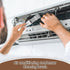 4 in 1 Set Air Conditioner Condenser Fin Comb, 2 AC Coil Cleaner Stainless Steel Fin Comb with 2 Evaporator Radiator Cleaning Whisk Brush...