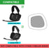 JARMOR Replacement Memory Foam & Mesh Fabric Ear Cushion Pads Cover for Corsair Void & Corsair Void PRO RGB Wired/Wireless Gaming Headset ONLY (Bl...