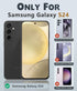 FNTCASE for Samsung Galaxy S24 Case: Dual Layer Heavy Duty Cell Phone Protective Cover Shockproof Rugged with Non-Slip Textured - Military Drop Pr...
