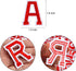 104 Pcs Iron on Letter Alphabet Fabric Patches with Ironed Adhesive Embroidered Decorate Repair A-Z Letter for Bulletin Board School T-Shirts, Jea...