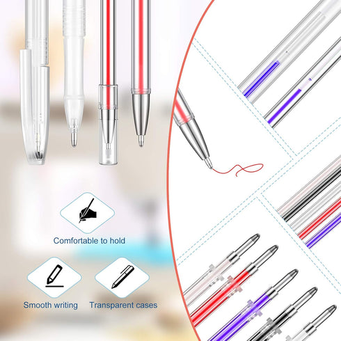 Outus 36 Pieces Heat Erasable Pens Set Includes 10 Pieces Heat Erasable Fabric Marking Pens Heat Erase Pens with 25 Pieces Refills and Pen Storage...