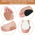30 PCS Metatarsal Felt Feet Insert Pads 1/4 Inch Thick Cushion Pain Relief Forefoot Support Adhesive Foam Foot Cushion Pad for Men and Women (Whit...