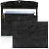 Toplive Document File Folder, Soft Waterproof PU Leather A4 Envelope Folder Expanding File Organizer Portfolio Storage Case Dual Layers with Card ...