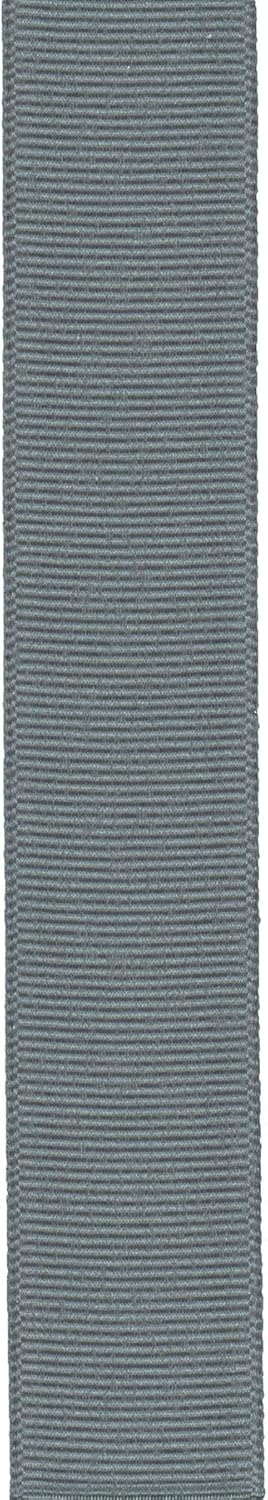 Berwick Offray 7/8" Grosgrain Ribbon, Pewter Gray, 100 Yards...
