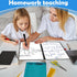 Double-Sided Whiteboard - Portable, 12" x 9" Dry Erase Boards with 3 Markers, Eraser and Stylish Red Elastic Pen Tray for Office, Education and Ho...