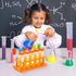 ZENFUN 12 Pieces Jumbo Test Tubes with Stand, Plastic Test Tubes for Primary Science, 5 Pieces Jumbo Test Tubes, 6 Pieces Liquid Droppers Silicone...