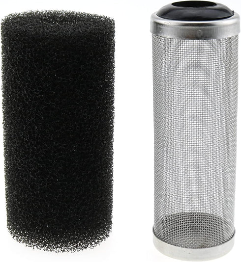 Stainless Steel Aquarium Filter Guard 16mm Pre-Filter Sponge Aquarium Filter Protector Cover Kit for Fish Tank Inlet Pond...