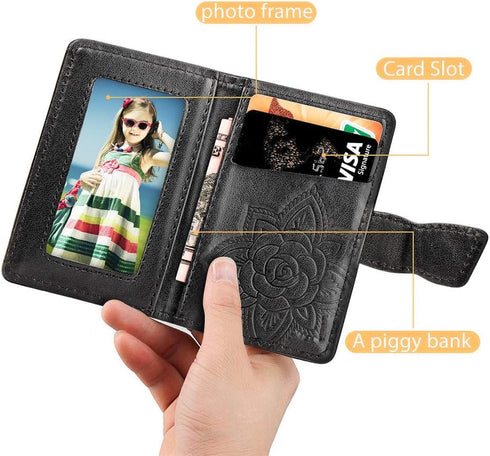 MEUPZZK Cell Phone Wallet Slim 3M Adhesive Credit Card Holder Stick on Wallet Cell Phone for iPhone/Android/Samsung Galaxy and Most Smartphones (A...