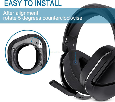 GVOEARS Cooling Gel Ear Pads for Turtle Beach Stealth 700 Gen 2 / Stealth 700 Gen 2 MAX Wireless Gaming Headset, Replacement Cushions with Ice Sil...