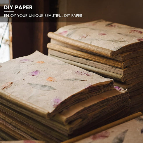 Honoson 3 Pieces Paper Making Wooden Paper Making Mould Papermaking Screen Kit 3 Size Frame for DIY Paper Craft (A6, A5, A4)...