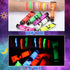 6 Pcs Glow in Dark Face Body Paint,Black Light Glow Makeup Set Neon Fluorescent,Glow Blacklight Body Face Paint Set Face Painting for Music Festiv...