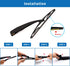 WTI Rear Wiper Arm Blade Set Compatible With Ford Escape 2008-2012 / Compatible With Mazda Tribute 2008-2011 / Compatible With Mercury Mariner 200...