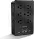 Multiple Plug Outlet Extender Nikleb, Surge Protector 12 Outlets, Plug Extender with 4 USB Ports Shared 4.8A, Wall Outlet Covers with Phone Holder...