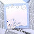 4 Pack Cute Sticky Notes Kawaii Sticky Notes Memo Pads 3.1x3.1 Inches Fresh Bear Series Self-Stick Note Pads for Girls Boys Students School Office...