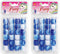 48 Pcs Beads Jewelry Making Kit DIY Hair Braiding Bracelet Ornaments Crafts Swirl White Tone Jumbo Round Pony (Blue)...